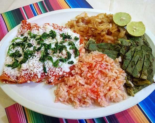 Enchiladas (illustrative photo, not taken at this restaurant)