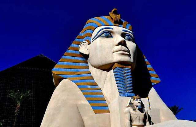 Great Sphinx of Giza, Luxor Hotel. Las Vegas.