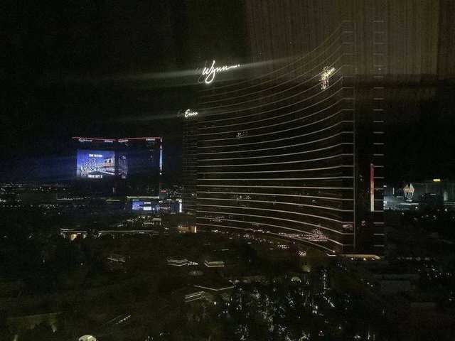 Wynn, Encore and Resorts World Las Vegas at night