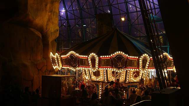 Circus Carousel ride at the Adventuredome
