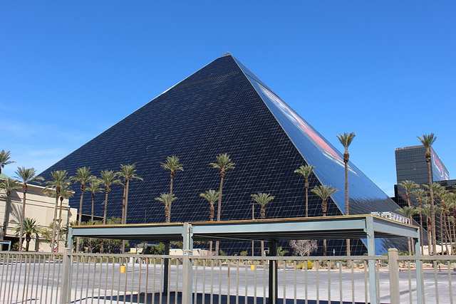 The Luxor pyramid, home of the Titanic exhibition