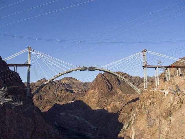 Hoover Dam Bypass Bridge Construction 2